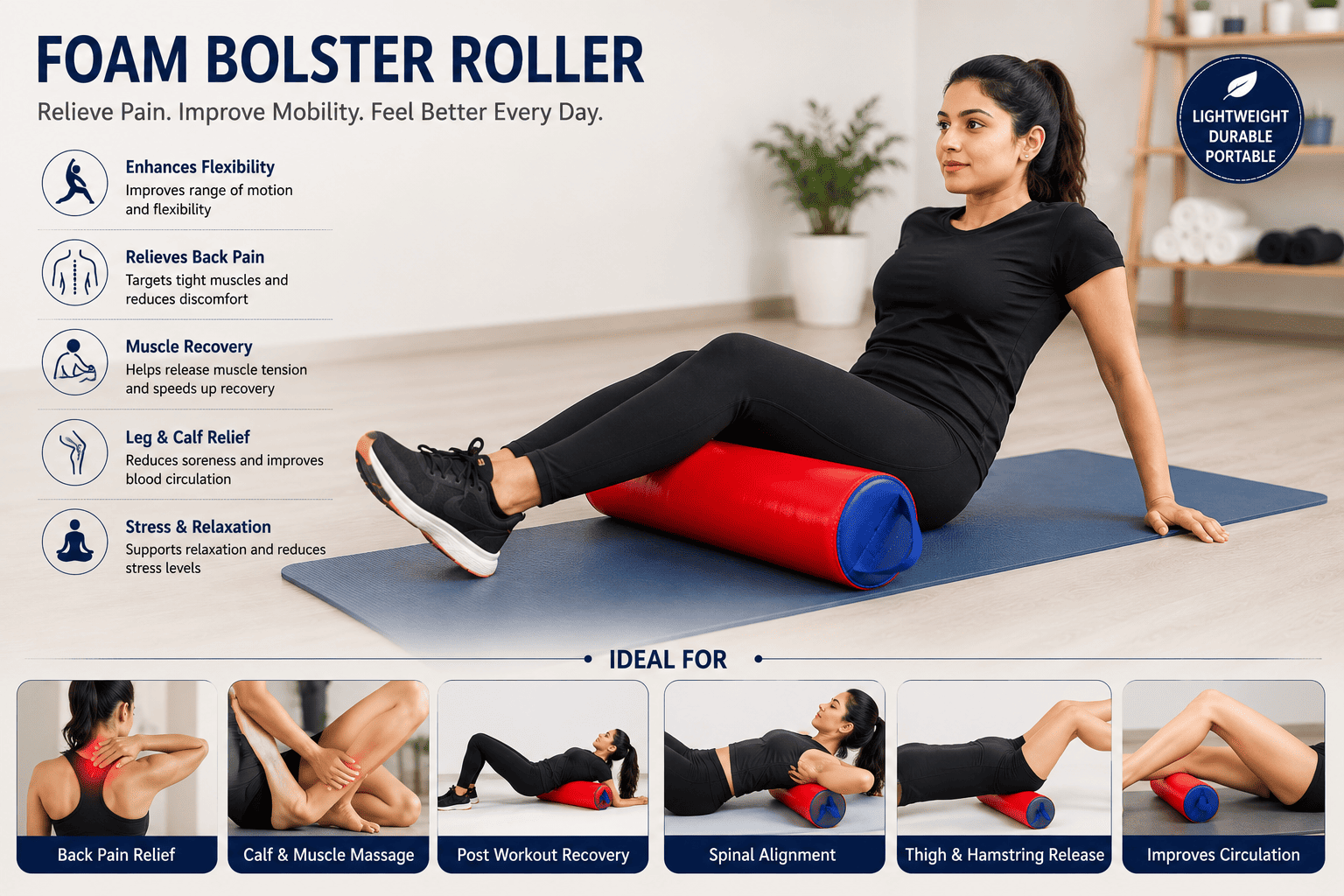 Bolster Roller physiotherapy