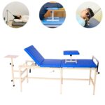 New Traction 3 Fold Bed for Traction Machine Physiotherapy Equipment Cervical and Back Pain Traction Usage Pain Relief Device Color – Blue, Size – Standard, Weight – 34kg