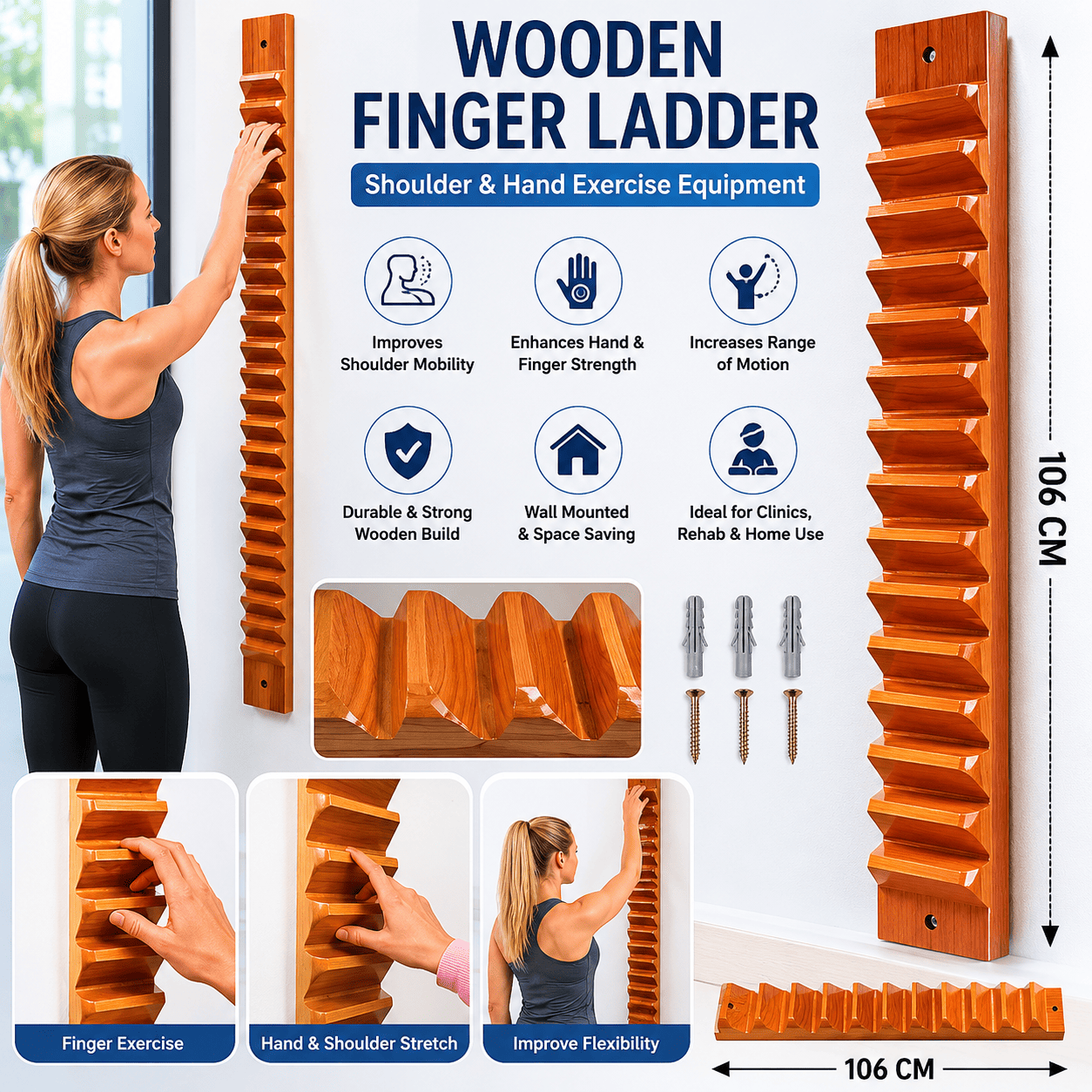 wooden finger ladder